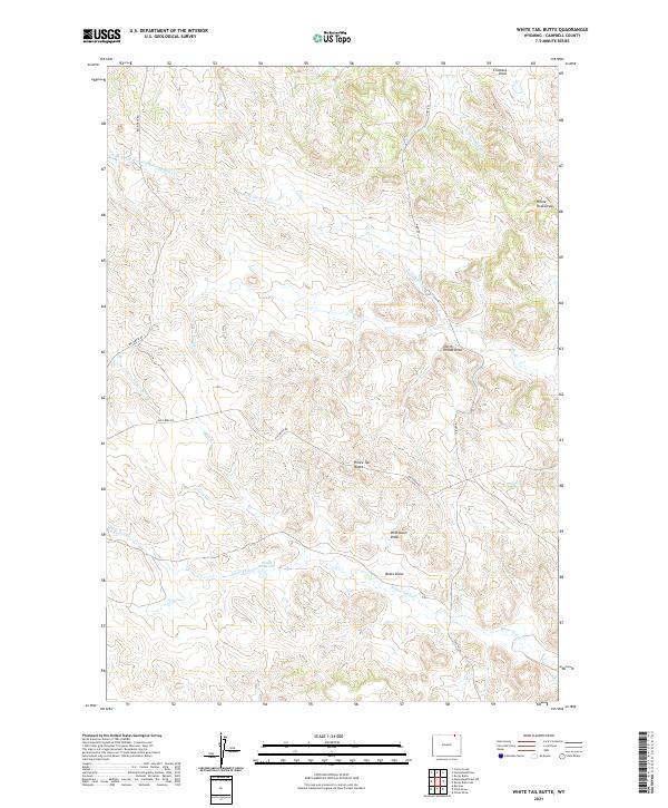 USGS Topographic Map – White Tail Butte