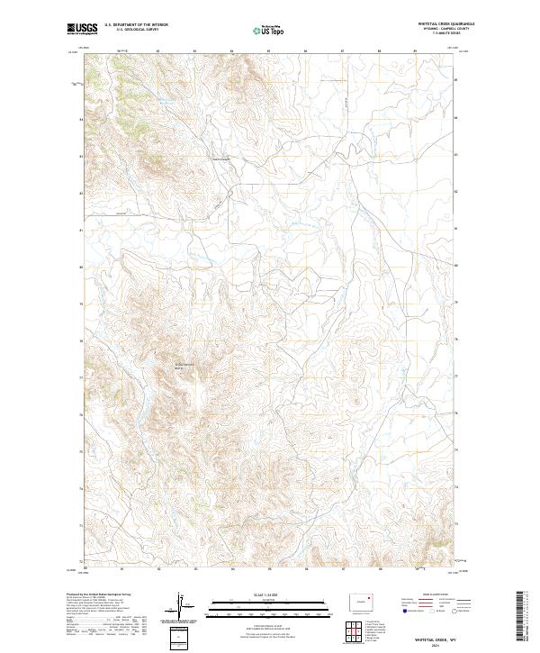 USGS Topographic Map – Whitetail Creek