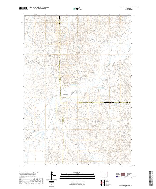 USGS Topographic Map – Whitetail Creek NE