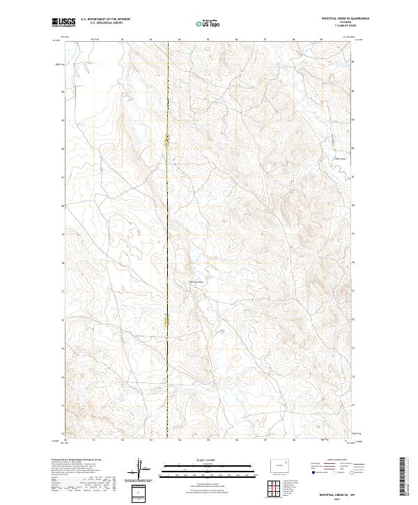USGS Topographic Map – Whitetail Creek SE