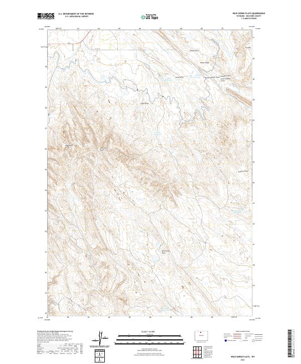 USGS Topographic Map – Wild Horse Flats