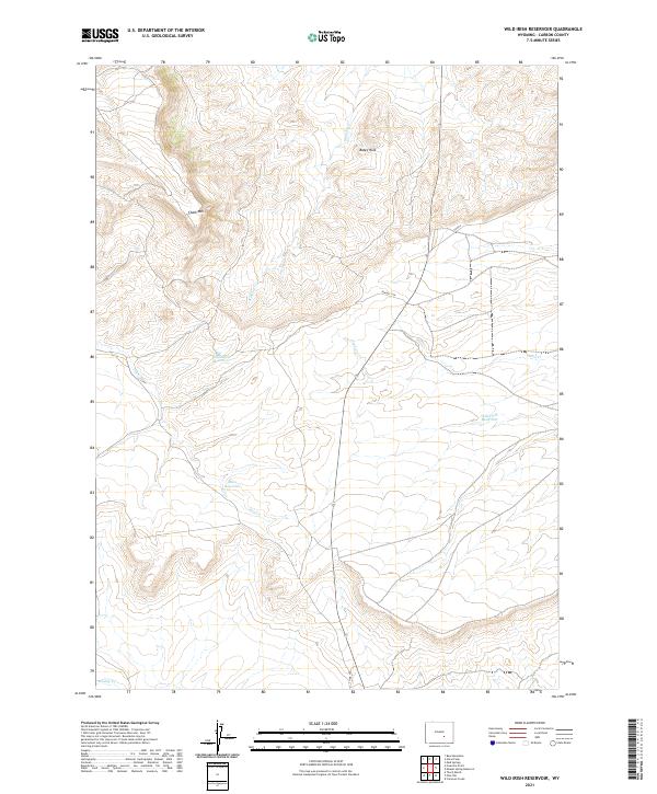 USGS Topographic Map – Wild Irish Reservoir