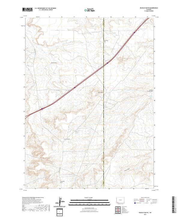 USGS Topographic Map – Wildcat Butte