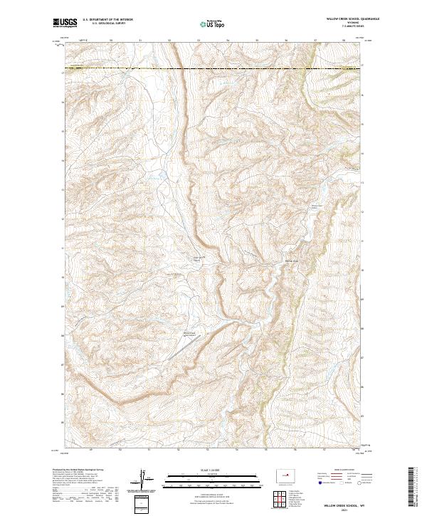 USGS Topographic Map – Willow Creek School