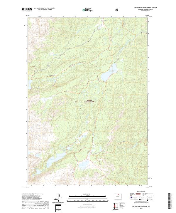 USGS Topographic Map – Willow Park Reservoir