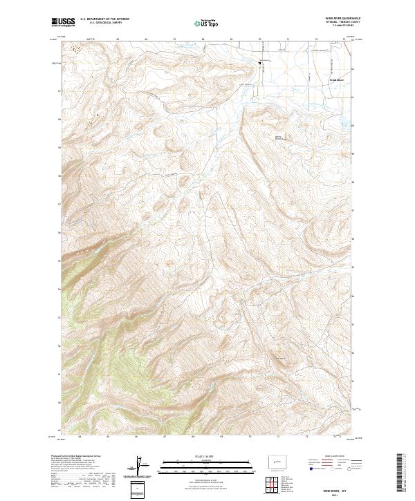 USGS Topographic Map – Wind River