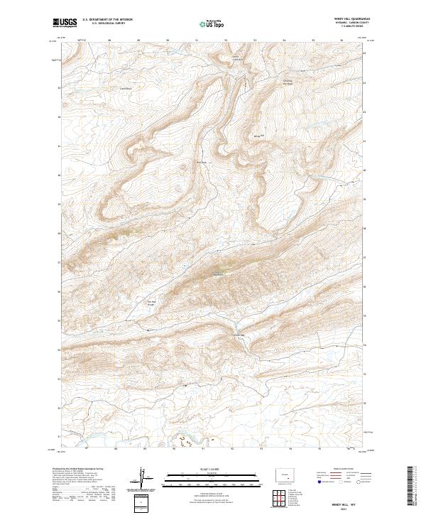 USGS Topographic Map – Windy Hill
