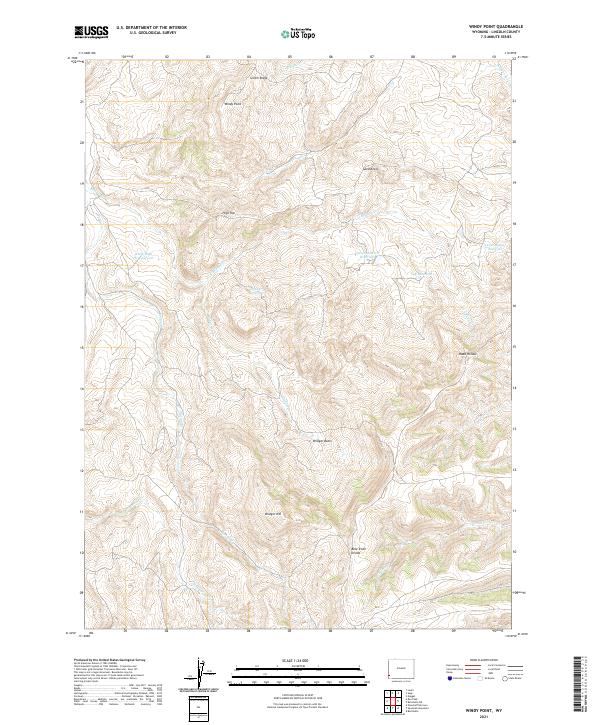 USGS Topographic Map – Windy Point