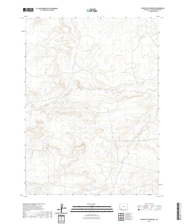 USGS Topographic Map – Winter Fat Reservoir