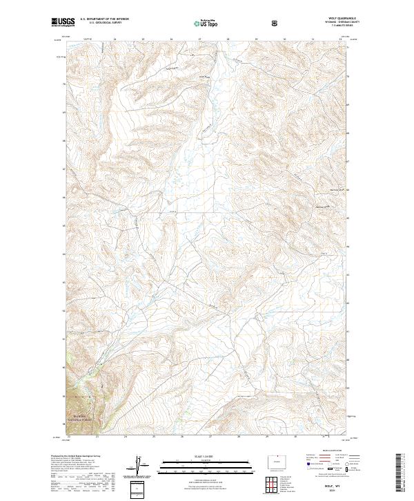 USGS Topographic Map – Wolf
