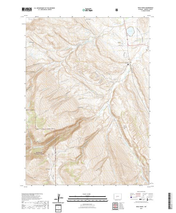 USGS Topographic Map – Wolf Point