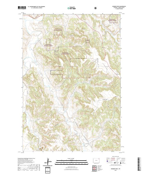 USGS Topographic Map – Wonder View