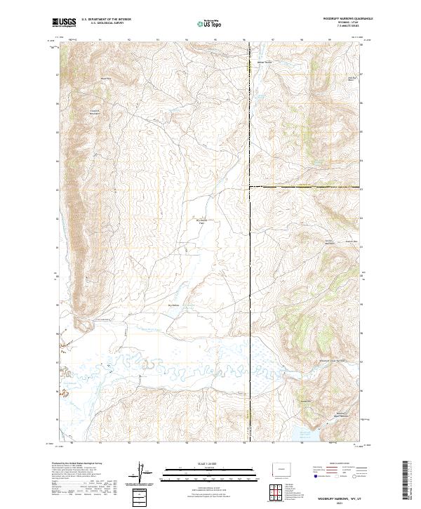 USGS Topographic Map – Woodruff Narrows