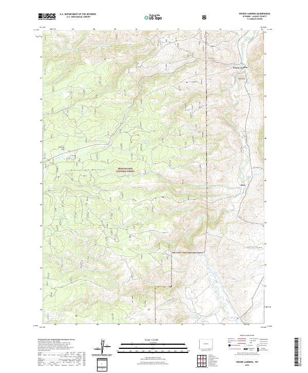 USGS Topographic Map – Woods Landing