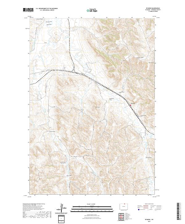 USGS Topographic Map – Wyarno