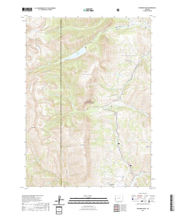USGS Topographic Map – Wyoming Peak
