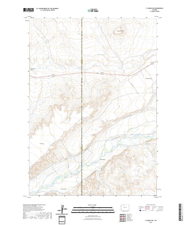 USGS Topographic Map – Y U Bench NE