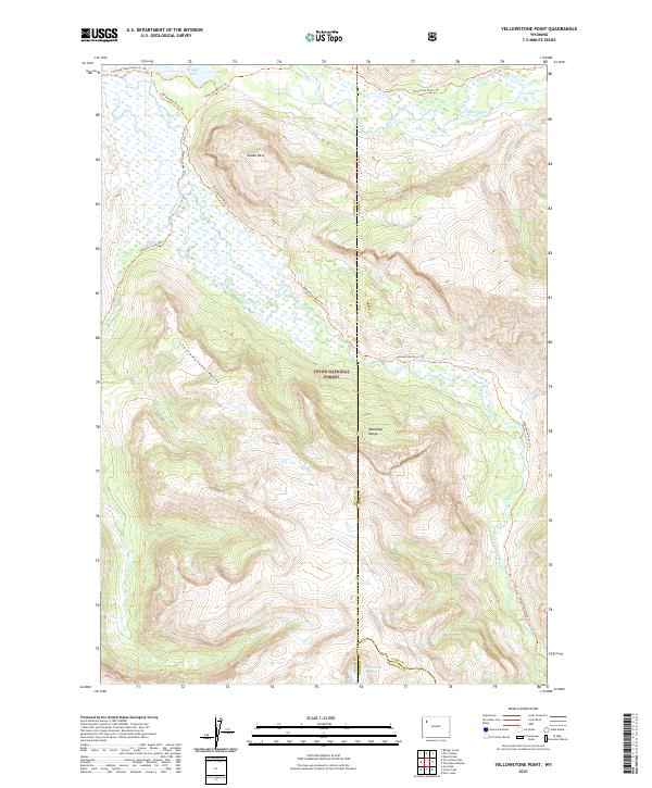 USGS Topographic Map – Yellowstone Point