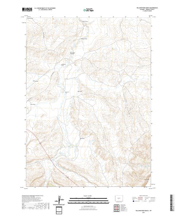USGS Topographic Map – Yellowstone Ranch