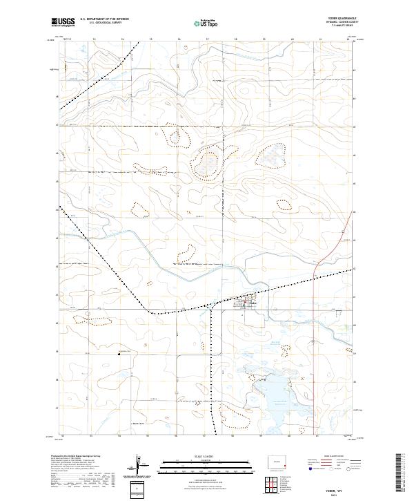 USGS Topographic Map – Yoder