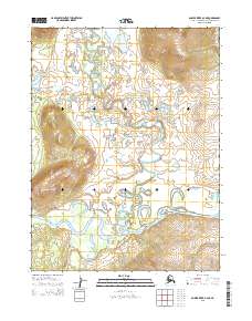 Topo map Ambler River A-4 NE Alaska