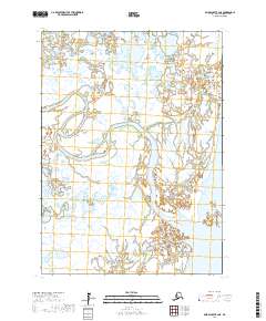 Topo map Baird Inlet B-2 NE Alaska
