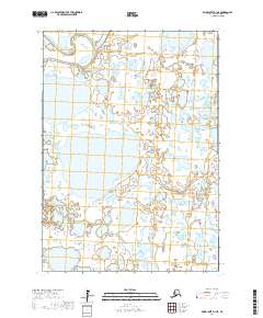 Topo map Baird Inlet D-1 NE Alaska