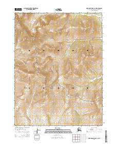 Topo map Baird Mountains A-3 NE Alaska