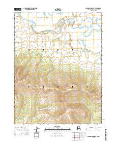 Topo map Baird Mountains A-4 SW Alaska