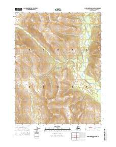 Topo map Baird Mountains B-2 NW Alaska