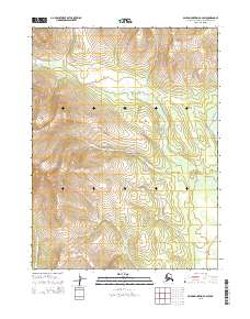 Topo map Baird Mountains B-2 SW Alaska