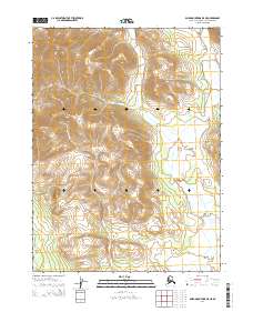 Topo map Baird Mountains B-5 NE Alaska