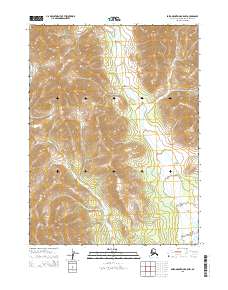 Topo map Baird Mountains B-5 NW Alaska
