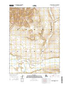 Topo map Baird Mountains D-4 NE Alaska