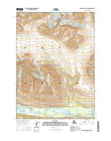 Topo map Bering Glacier D-6 NE Alaska