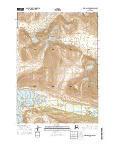 Topo map Bering Glacier D-6 NW Alaska