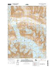 Topo map Bering Glacier D-6 SW Alaska