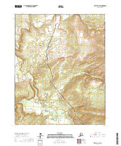 Topo map Bettles A-1 SE Alaska