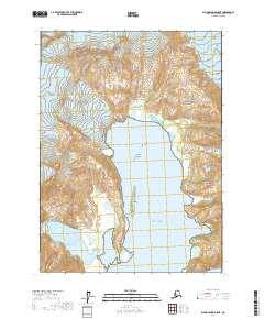 Topo map Blying Sound D-8 NE Alaska