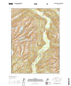 Topo map Bradfield Canal B-5 SE Alaska
