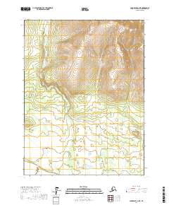 Topo map Chandalar A-2 NE Alaska