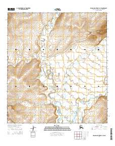 Topo map De Long Mountains A-4 SW Alaska