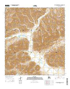 Topo map De Long Mountains B-1 NE Alaska