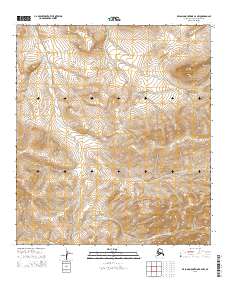 Topo map De Long Mountains B-2 NW Alaska