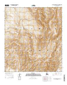 Topo map De Long Mountains B-4 NE Alaska