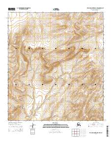Topo map De Long Mountains B-4 NW Alaska