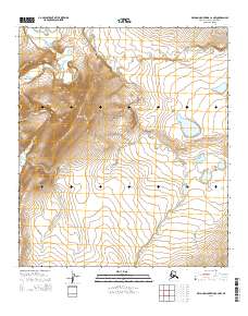 Topo map De Long Mountains C-2 NW Alaska