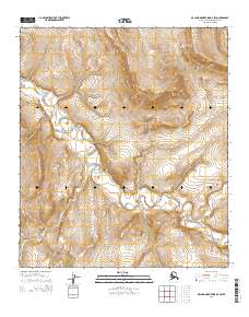 Topo map De Long Mountains D-4 SW Alaska