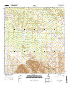 Topo map Denali B-3 SW Alaska