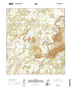 Topo map Denali D-4 SW Alaska